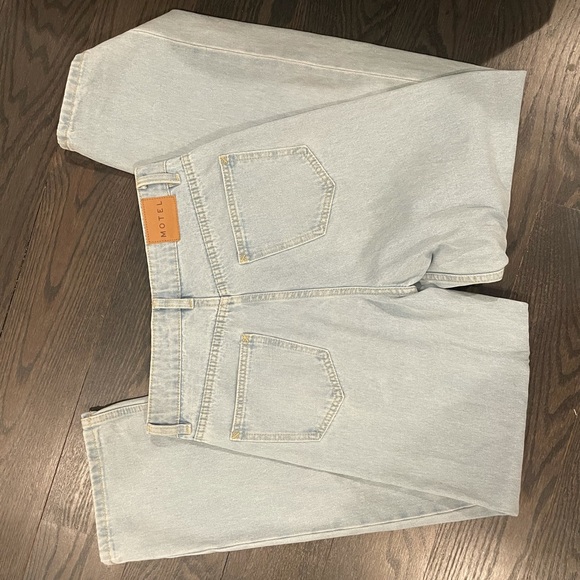 Motel rocks parallel light wash baggy jeans size S - Picture 2 of 3